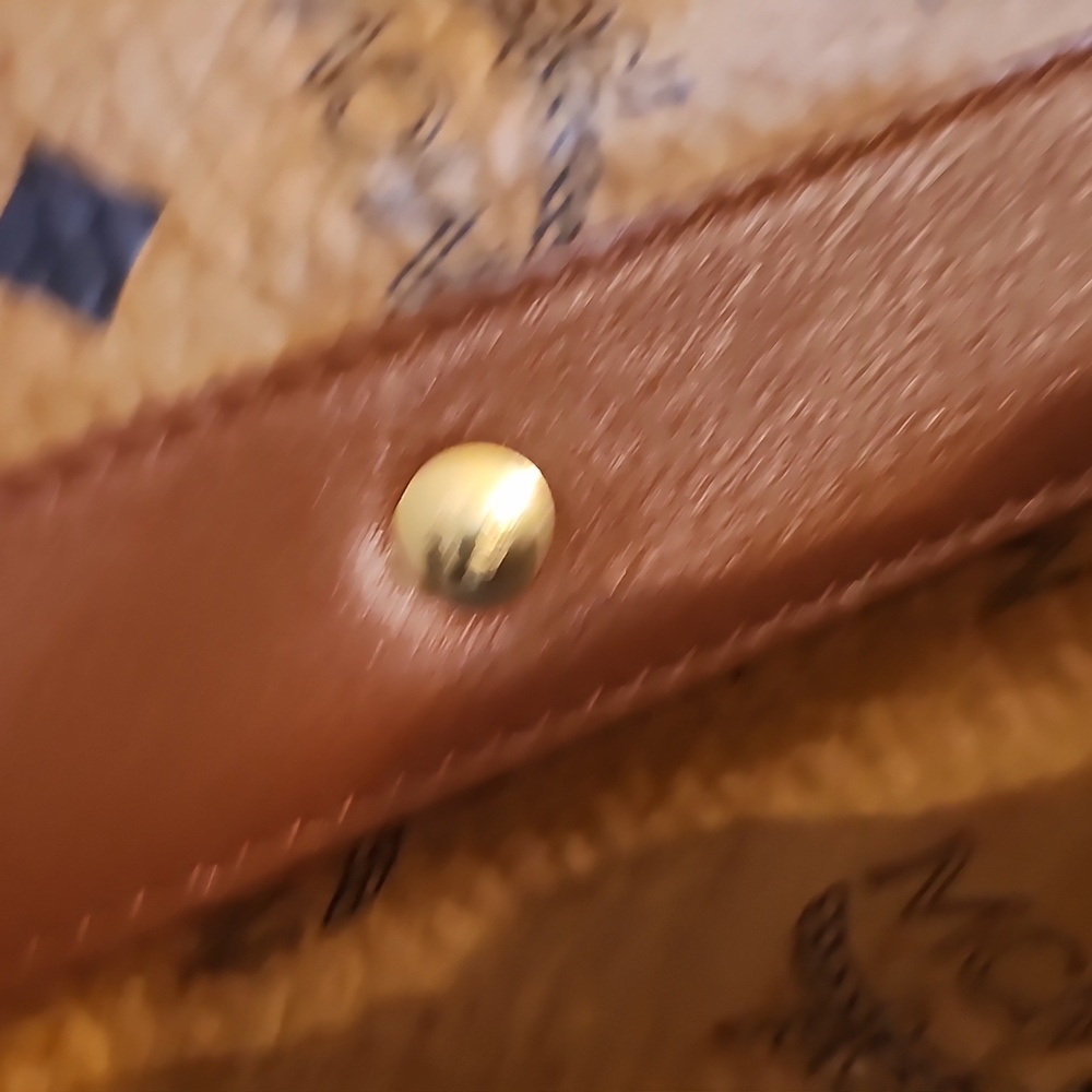 MCM Cognac Visetos Weekender Bag Vintage Made In Germany Unbranded Chains Added - Picture 11 of 17